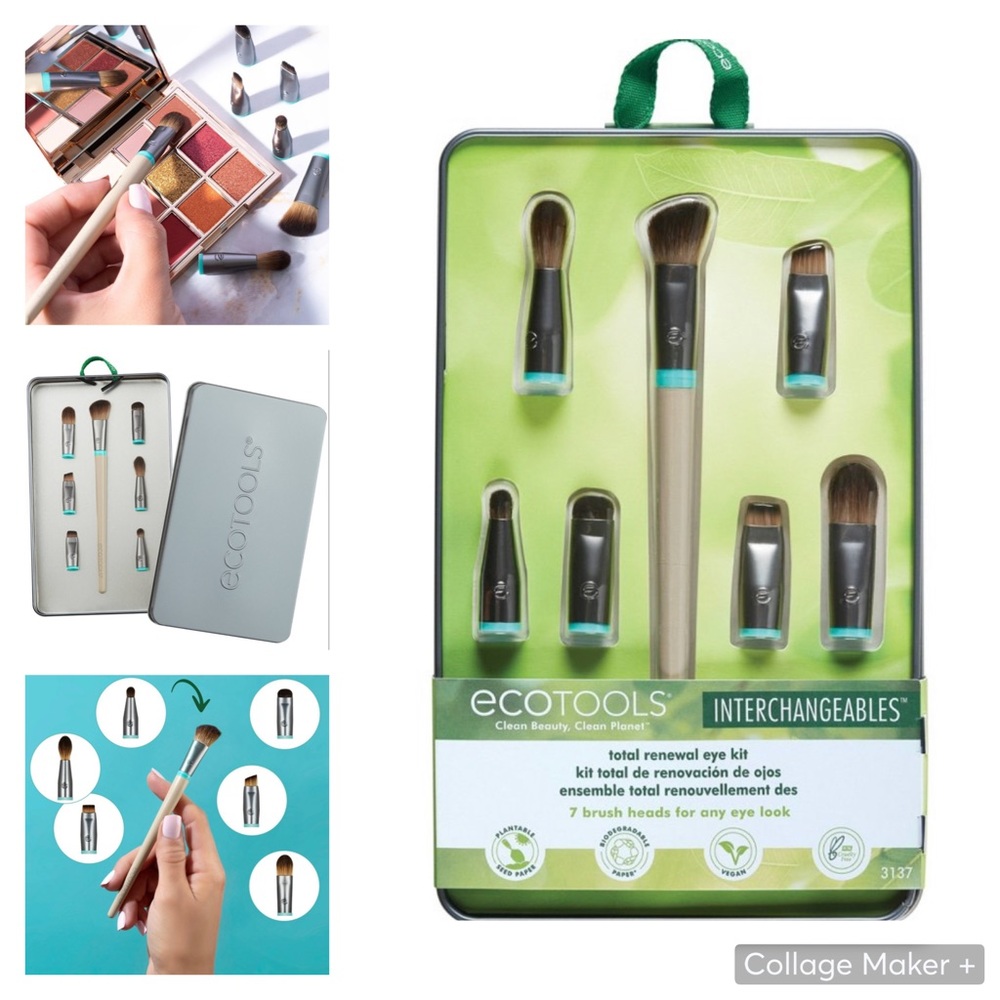 EcoTools Interchangeables Total Renewal Eye Makeup Brush Kit (7 pcs)
